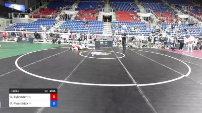 145 lbs Cons 32 #2 - Ethan Sylvester, Minnesota vs Parker Pisarchick, Pennsylvania