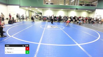 75 lbs Consi Of 8 #2 - Jace Barnes, MI vs Esaias Perez, MD