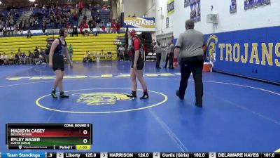 170 lbs Cons. Round 5 - Madisyn Casey, BELLEFONTAINE vs Ryley Nager, Curtis (Girls)