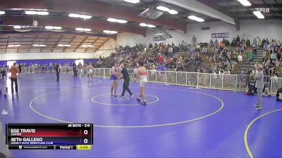 215 lbs Cons. Round 5 - Ege Travis, Crater vs Seth Gallego, Legacy Elite Wrestling Club