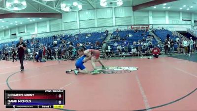 145 lbs Cons. Round 4 - Benjamin Gorny, IL vs Isaiah Nichols, OH