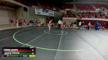 107 lbs Semis (4 Team) - Addison Spencer, Lubbock vs Monika Aguero, Midlothian Heritage
