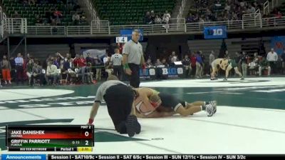 157 lbs Consi of 8 #1 - Jake Danishek, Indiana vs Griffin Parriott, Purdue