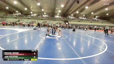 100 lbs Cons. Round 4 - Jase Muldoon, Warsaw Wildcat Wrestling-AAA vs Michael Dennis, Moberly Kids Club Wrestling-AA 