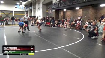 100 lbs Round 2 (4 Team) - Abby Gindele, MN Storm vs Riley Rosseter, Nebraska Wrestling Academy