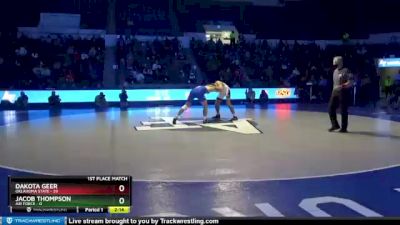 184 lbs Finals (2 Team) - Dakota Geer, Oklahoma State vs Jacob Thompson, Air Force