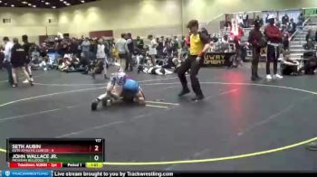 117 lbs Round 4 (8 Team) - SETH AUBIN, Elite Athletic Club DZ vs John Wallace Jr., Michigan Bulldogs