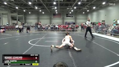 95 lbs Cons. Round 1 - Rowdey Starcher, Tonganoxie Wrestling Club vs Luke Martin, Brawlers