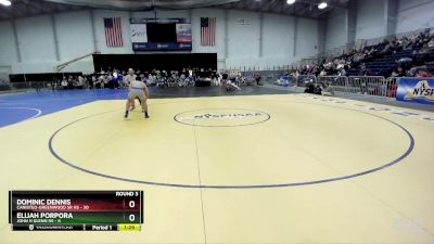 215 lbs Round 3 (3 Team) - Elijah Porpora, John H Glenn HS vs Dominic Dennis, Canisteo-Greenwood Sr HS