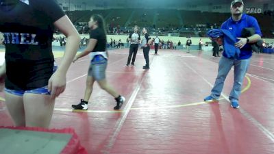 123 lbs Round Of 16 - Ma`Kadrian Titus, Union Girls JH vs Ava Belvin, Bethel