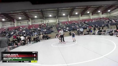 84 lbs Champ Round 1 (16 Team) - Brayden McMillan, Utah Black vs Samuel Schutz, Black Fox Wrestling