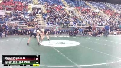 113 lbs Semis & 1st Wrestleback (8 Team) - Brody Michaelsohn, 2-South Border vs Hudson Buchholz-Casson, 3-New Salem-Almont