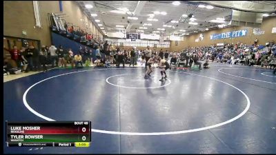 76 lbs Cons. Round 1 - Luke Mosher, Ridgeline vs Tyler Rowser, Wasatch