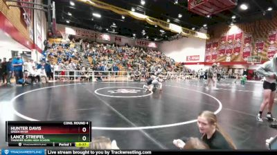 145 lbs Cons. Round 4 - Lance Streifel, Thunder Basin High School vs Hunter Davis, Green River