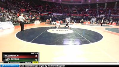 1A 138 lbs Cons. Round 3 - Jason Bowers, Dakota vs Nick Davidson, Woodstock (Marian)