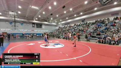 115 lbs Cons. Round 1 - Camden Alvarado, Wyoming Unattached vs Teagan Garcia, Sheridan Wrestling Club