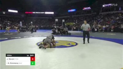 165 lbs Consi Of 16 #2 - Jackson Naven, Frontier vs Austin Simmons, Bakersfield