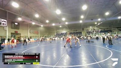 157 lbs Cons. Round 4 - Shepard Stephens, Sanderson Wrestling Academy vs Xander Zollinger, East Idaho Elite