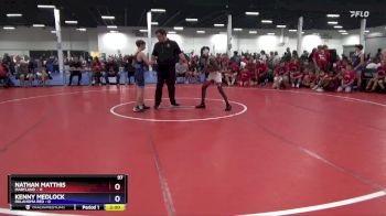 97 lbs Quarterfinals (8 Team) - Nathan Matthis, Maryland vs Kenny Medlock, Oklahoma Red