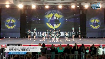 Cheer Sport Sharks - Vancouver - FierceFin Sharks [2023 U18 Level 4 Day 2] 2023 Sea to Sky International Cheer & Dance Championship