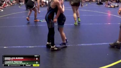 120/130 Quarterfinal - Cadence Preston, Wentzville Wrestling Fed.(WWF) vs Angellaya Burden, Bad Bass