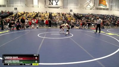 75 lbs Cons. Round 4 - Kayden Brown, Journeymen Wrestling Club vs Landon Davis, Journeymen Wrestling Club