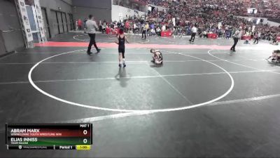 69 lbs Quarterfinal - Abram Marx, Winneconne Youth Wrestling Win vs Elias Inniss, Team Nazar