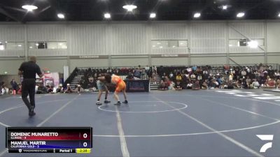 113 lbs Placement Matches (8 Team) - Domenic Munaretto, Illinois vs Manuel Martir, California Gold