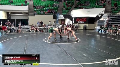 192 lbs Semifinals (16 Team) - Brennan Bowling, St. John Paul II vs Zachary Hooks, Weaver