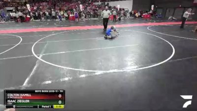 70 lbs Semifinal - Isaac Ziegler, Lodi vs Colton Hamill, X-factor Elite