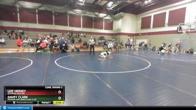 66 lbs Cons. Round 2 - Leif Hersey, Olympus-Skyline vs Davey Clark, Payson Lion Wrestling Club