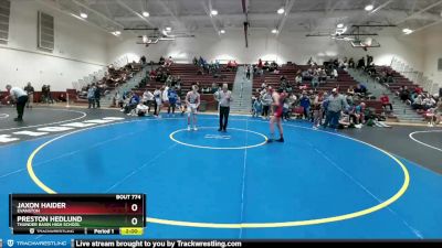 138 lbs Cons. Semi - Jaxon Haider, Evanston vs Preston Hedlund, Thunder Basin High School