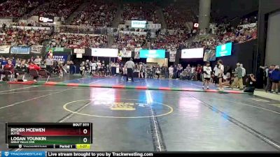 AA - 113 lbs Quarterfinal - Ryder McEwen, Butte vs Logan Younkin, Great Falls CMR