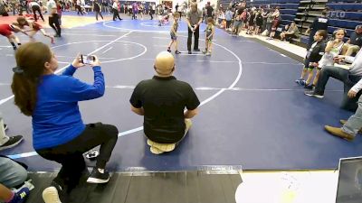 47-52 lbs Rr Rnd 2 - Ellie Freeman, Mountain View Stingers vs Camdyn Terrell, Springdale Youth Wrestling Club