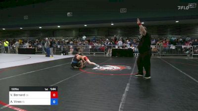 132 lbs Round Of 64 - Victoria Bernard, CA vs Aenaya Vines, AL