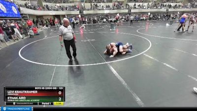 125 lbs Quarterfinal - Ethan Aird, Sarbacker Wrestling Academy vs Levi Krautkramer, Marathon