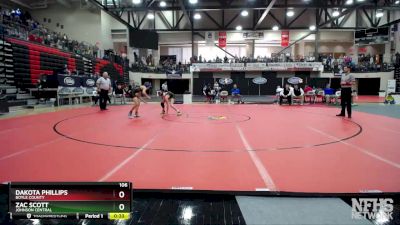 106 lbs Cons. Round 2 - Dakota Phillips, Boyle County vs Zac Scott, Johnson Central