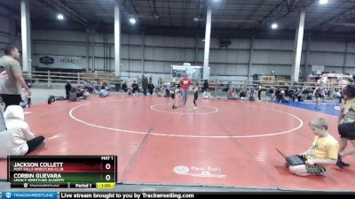 58 lbs Quarterfinal - Jackson Collett, Post Falls Wrestling Club vs Corbin Guevara, Legacy Wrestling Academy