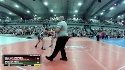 95 lbs Cons. Round 2 - Graham Campbell, Webb City Youth Wrestling Club-AAA vs Jackson Peek, Ray-Pec Wrestling Club-AA