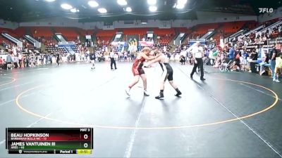 125 lbs Round 1 - Beau Hopkinson, Barbarian Bulls WC vs James VanTuinen Iii, Ares