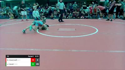 72 lbs Round 6 (8 Team) - Jack Lauer, Warhawk Armory vs Owen Coonradt, Grit Mat Club