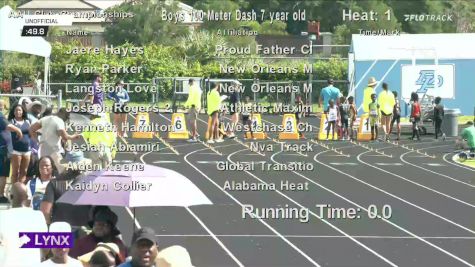 Youth Boys' 100m, Prelims 1 - Age 7