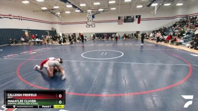 107 lbs Cons. Round 1 - Makaylee Cluver, Dripping Springs High School vs Calleigh Freifeld, Katy