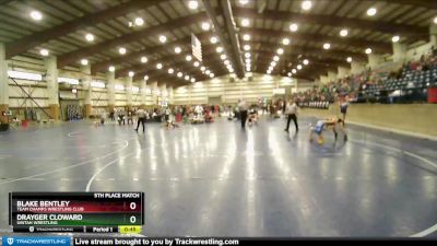 83 lbs 5th Place Match - Drayger Cloward, Uintah Wrestling vs Blake Bentley, Team Champs Wrestling Club