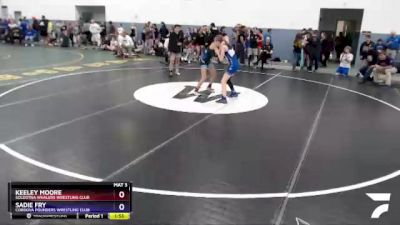 106 lbs Round 2 - Keeley Moore, Soldotna Whalers Wrestling Club vs Sadie Fry, Cordova Pounders Wrestling Club