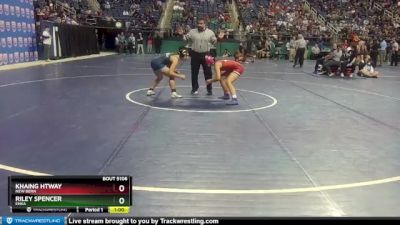 114 lbs Cons. Round 1 - Riley Spencer, Enka&nbsp; vs Khaing Htway, New Bern