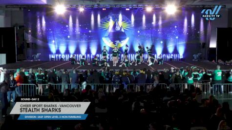 Cheer Sport Sharks - Vancouver - Stealth Sharks [2024 IASF Open Level 3 Non-Tumbling Day 2] 2024 Sea to Sky International Cheer & Dance Championship