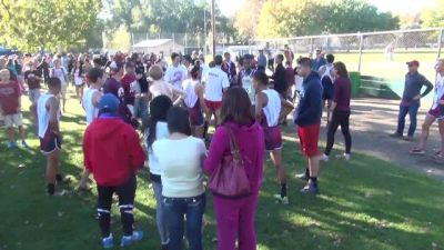 Chico State Head Coach Gary Towne celebrates victories at 2013 CCAA XC Championships