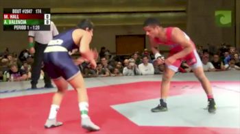 170 lbs finals Anthony Valencia vs. Mark Hall