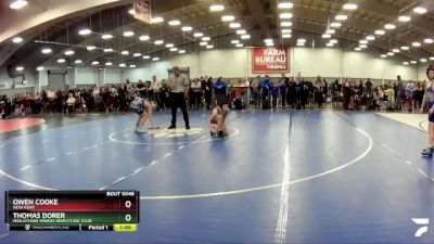 98 lbs Cons. Round 2 - Owen Cooke, New Kent vs Thomas Dorer, Midlothian Miners Wrestling Club